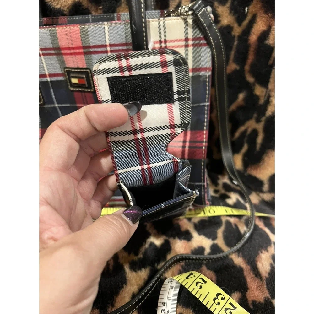 Tommy Hilfiger Plaid Purse With Phone Case Vintage NWOT‎
